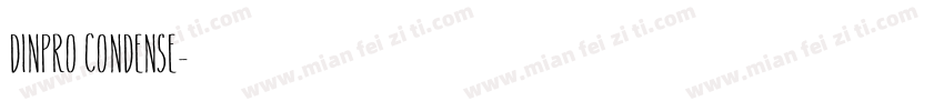 DINPRO CONDENSE字体转换